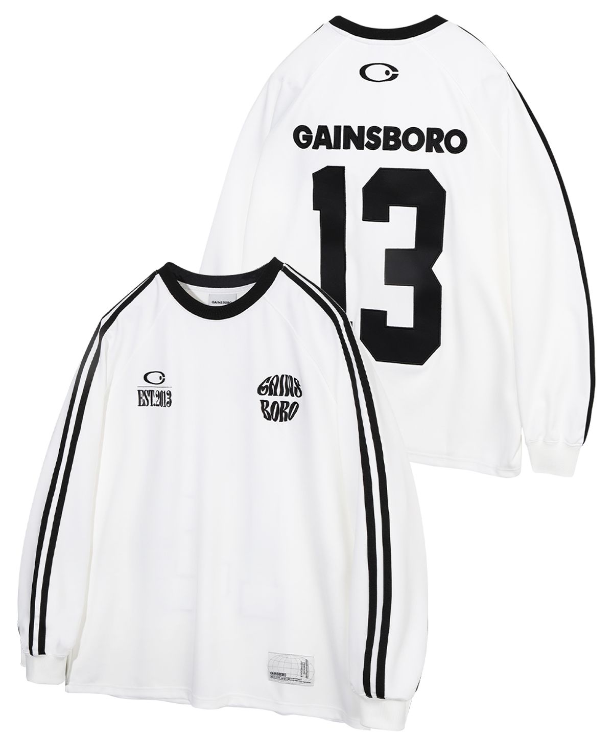 게인스보로(GAINSBORO) 액티브 트랙 롱슬리브_화이트