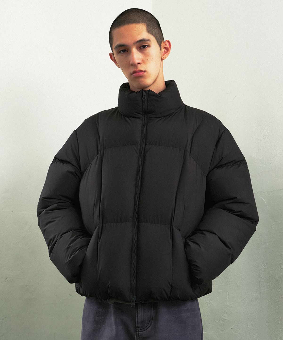 마하그리드(MAHAGRID) CURVED DUCKDOWN PARKA BLACK(MG2EWMB901A)