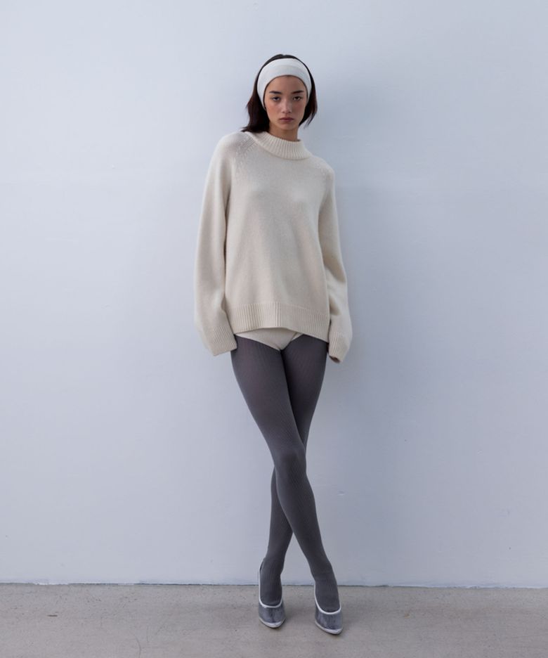 HAMI CASHMERE-BLEND SWEATER - cosmic latte