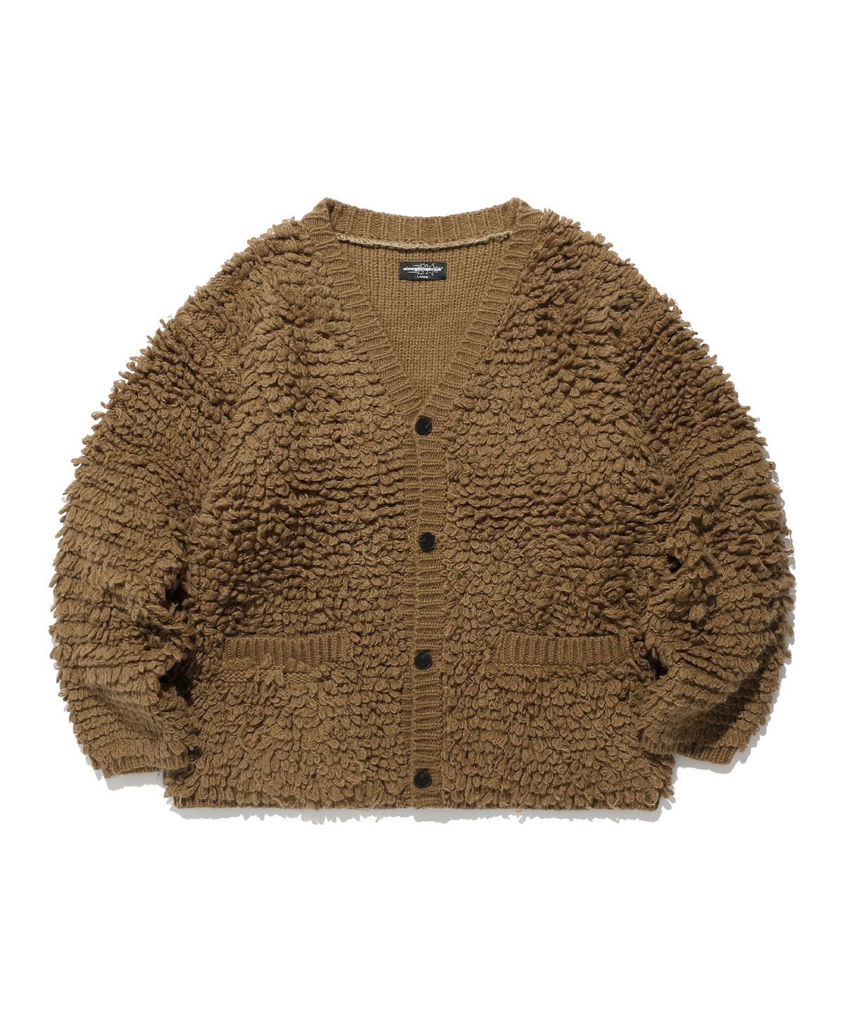 나이스고스트클럽(NICEGHOSTCLUB) LOOP SWEATER CARDIGAN_BROWN(NG2EFUK681A)