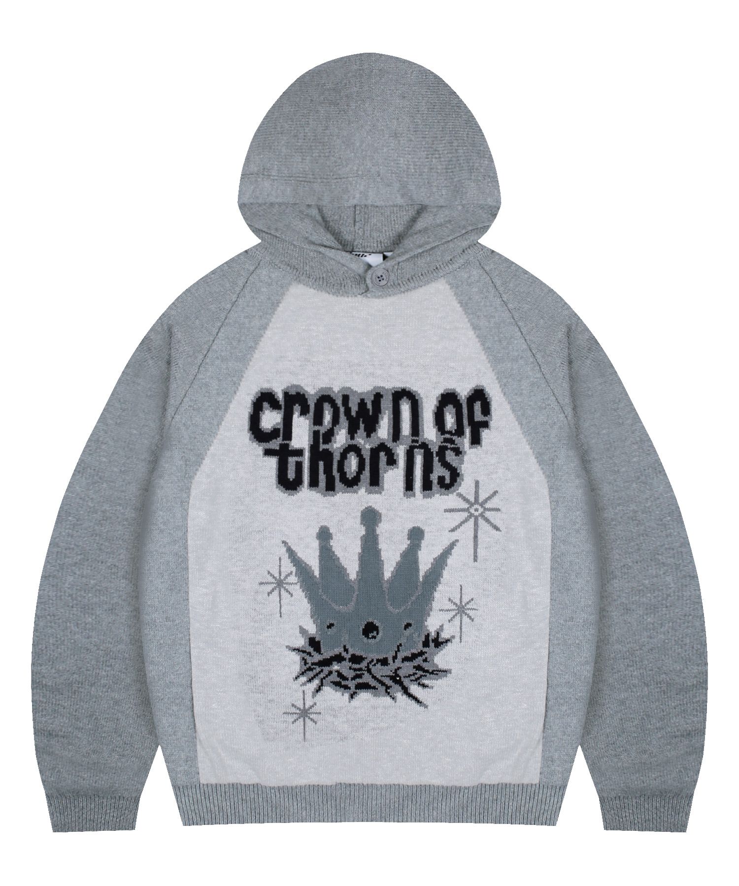 ニット・セーター XTONZ XTK119 Freckle Raglan Knit Hoodie BLACK XTK119BK MUSINSA | XTONZ XTK119 Prickle Raglan Knit Hoodie (GRAY)