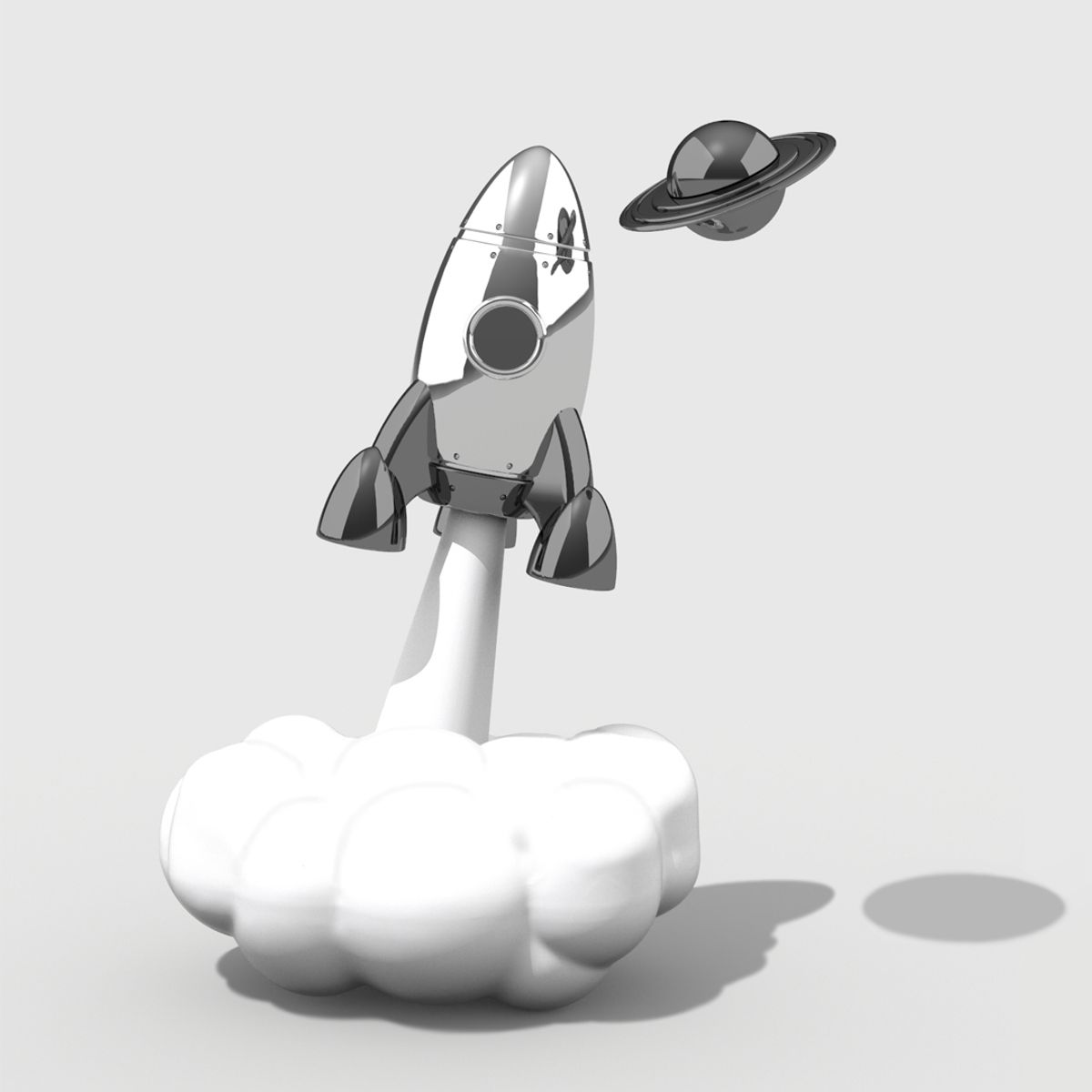 초클리 메타모포스 컬렉션(CHOCLI METALMORPHOSE COLLECTION) 벨기에 메탈 키링 -로켓