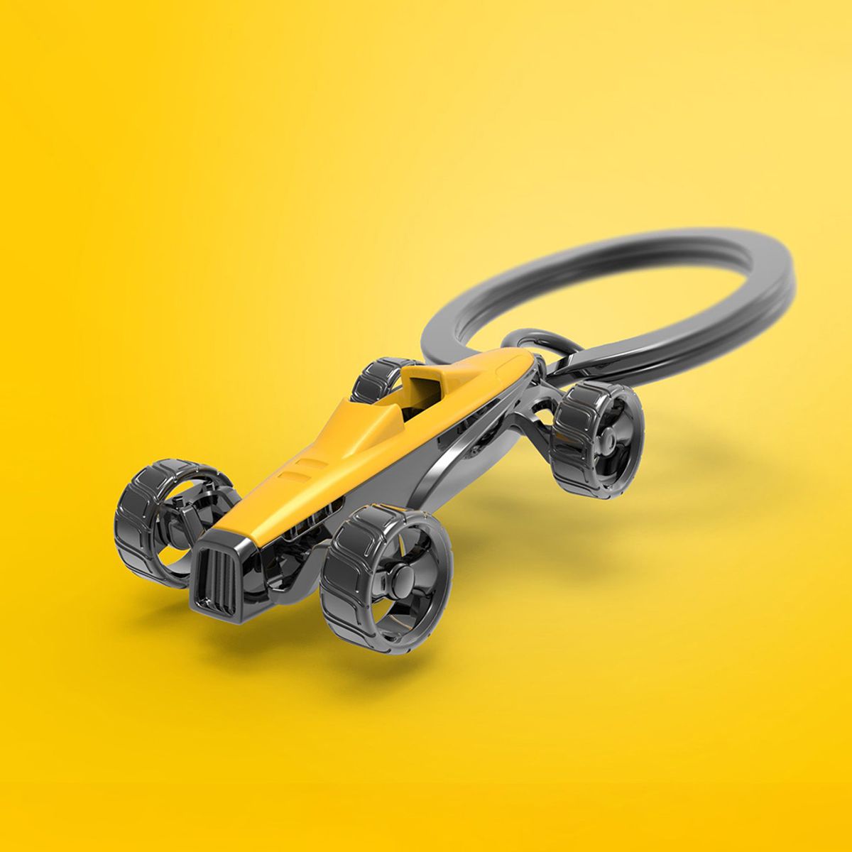 초클리 메타모포스 컬렉션(CHOCLI METALMORPHOSE COLLECTION) 벨기에 메탈 키링 - 클래식 레이싱카 (Yellow-옐로우)