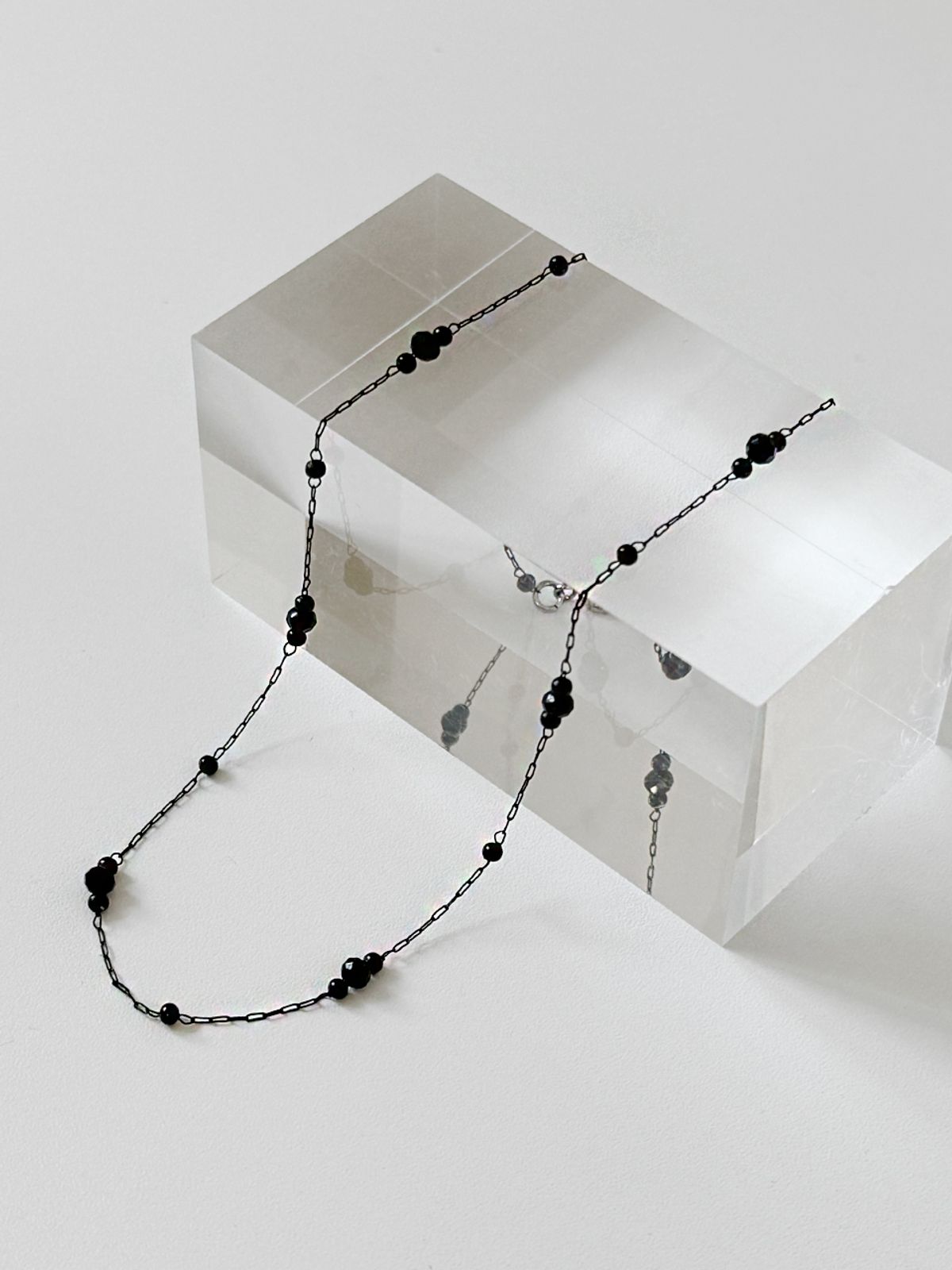 애플파이오더(APPLE PIE ORDER) Black Chain Beads Choker.