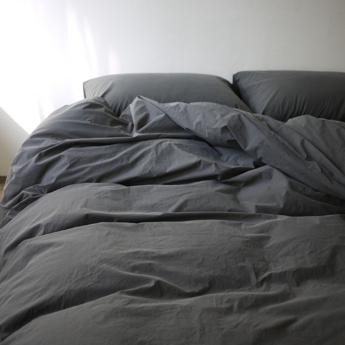 봄봄패브릭스(BOMBOM FABRICS) Soft, washed cotton bedding 60수 cotton / charcoal