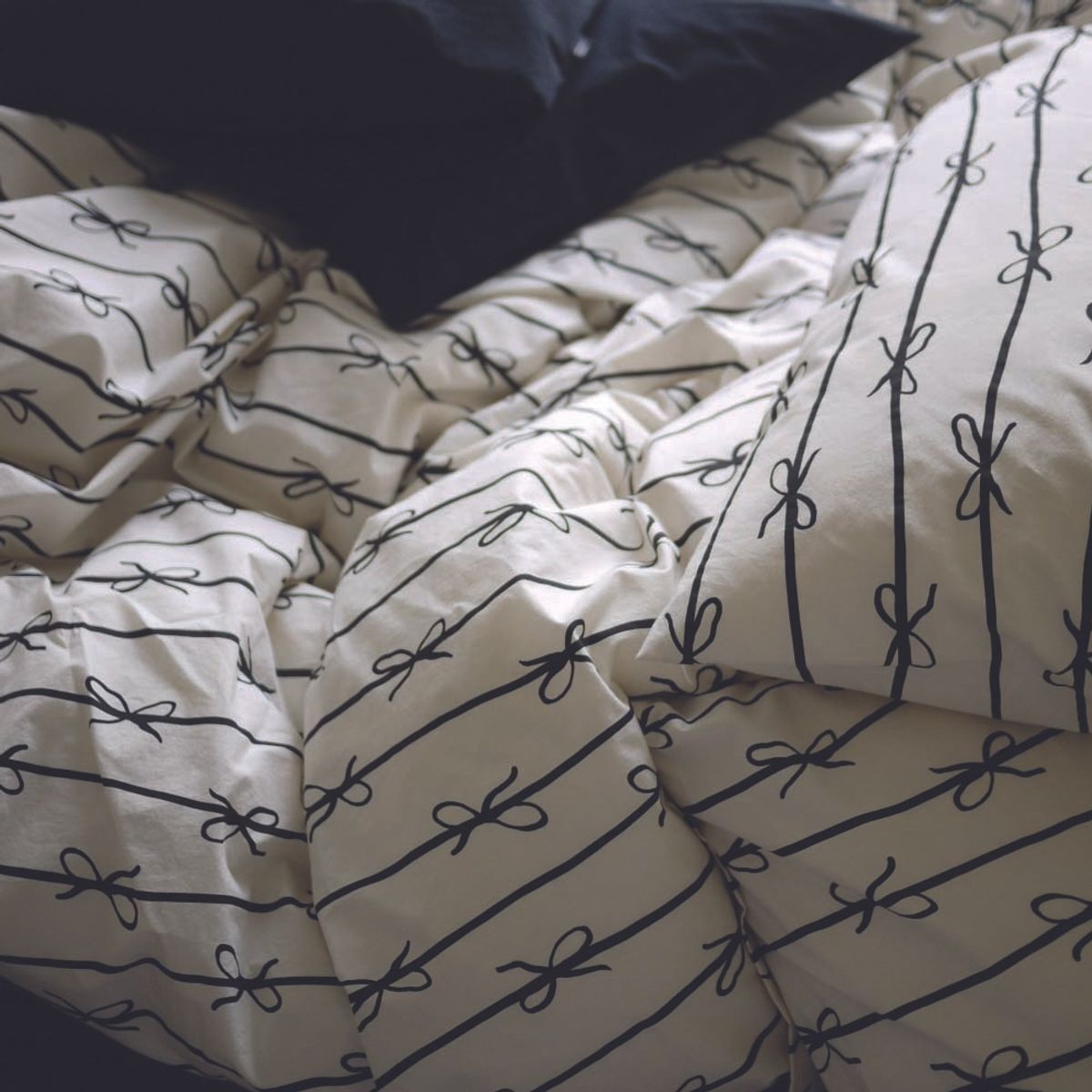 봄봄패브릭스(BOMBOM FABRICS) Soft, washed cotton bedding 60수 ribbon tape / 4colors