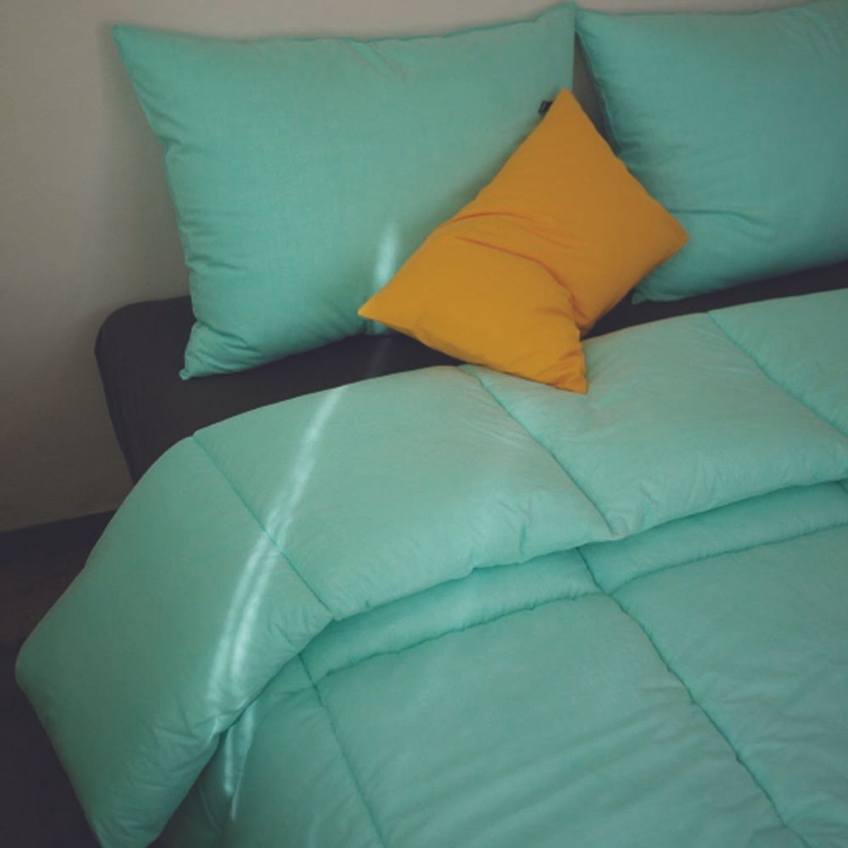 봄봄패브릭스(BOMBOM FABRICS) Soft, washed cotton bedding 60수 차렵이불(comforter) / mint