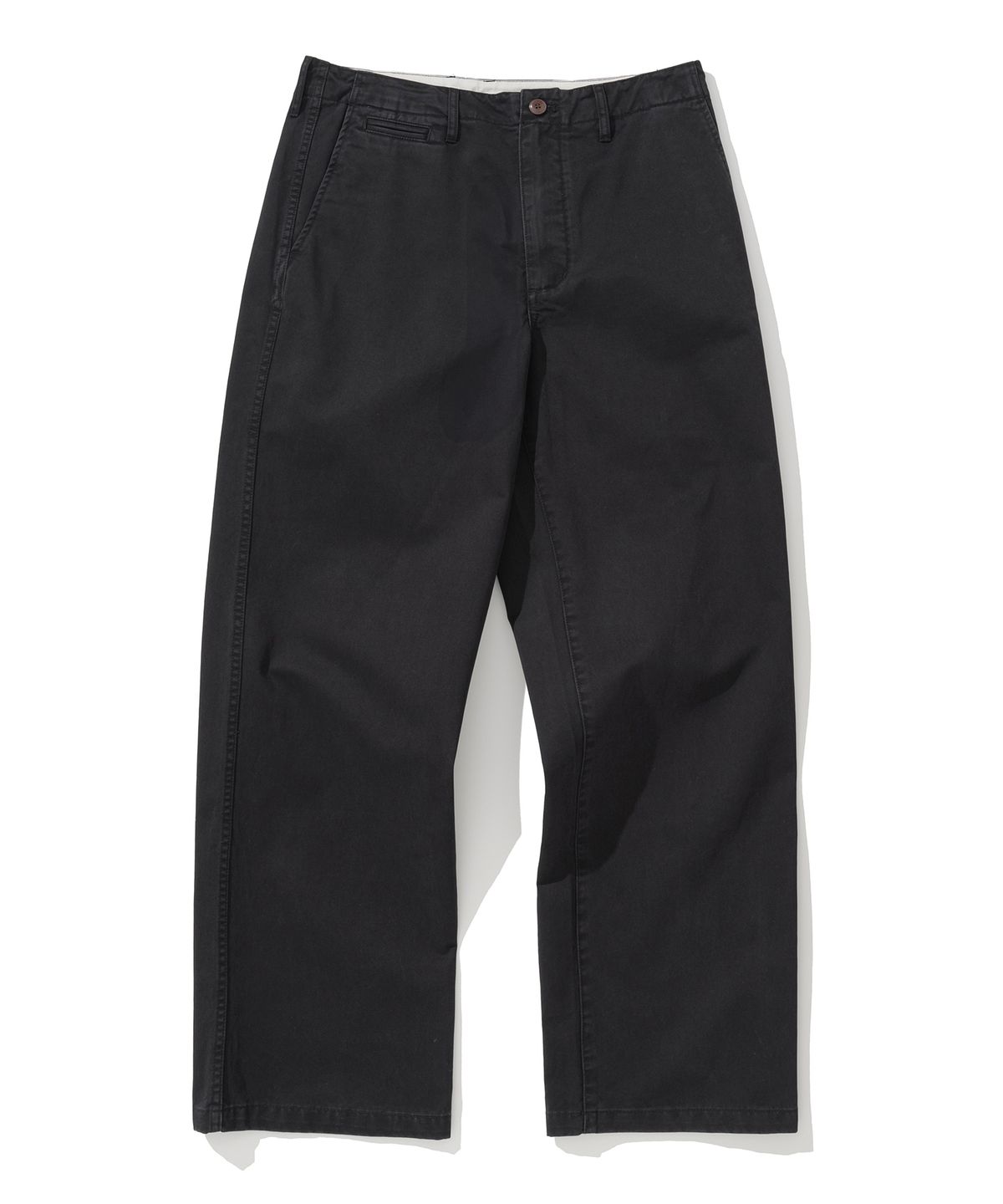유니폼브릿지(UNIFORM BRIDGE) peach cotton officer chino pants black