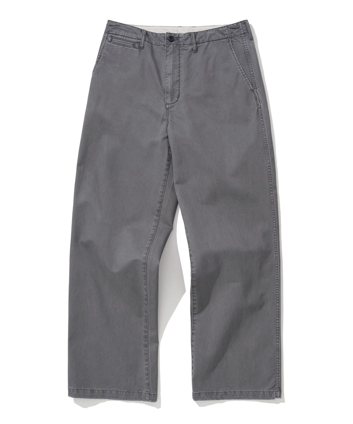 유니폼브릿지(UNIFORM BRIDGE) peach cotton officer chino pants charcoal