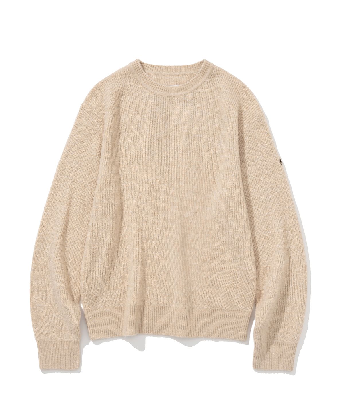 유니폼브릿지(UNIFORM BRIDGE) alpaca crew neck knit beige