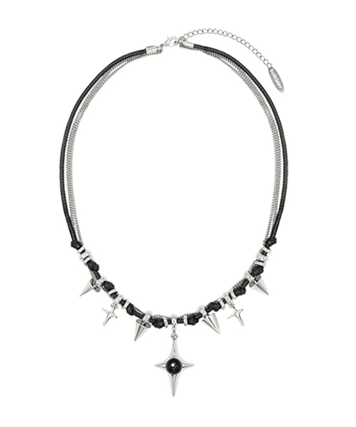 랜덤오프(RANDOMOFF) Thornbush 2layered Necklace
