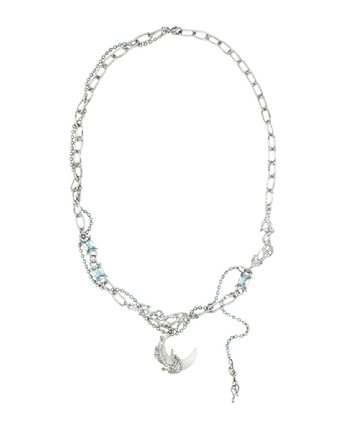 랜덤오프(RANDOMOFF) Mercury moon joy Necklace
