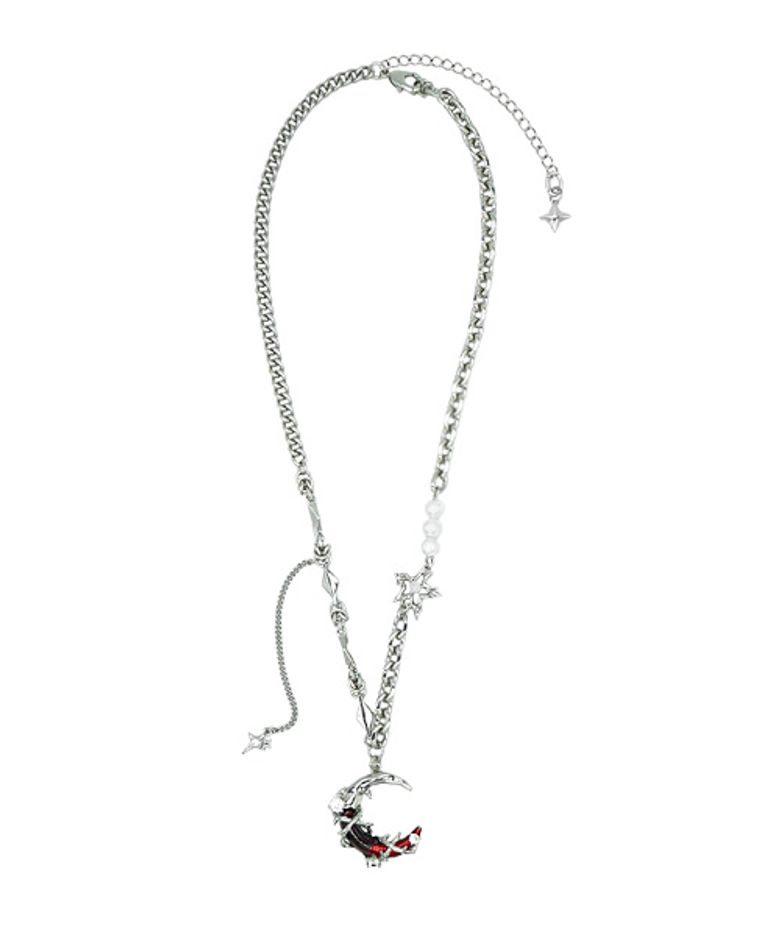 Angela Red moon Necklace