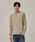 워셔블 케이블 헨리넥 니트 티셔츠 (오트밀)