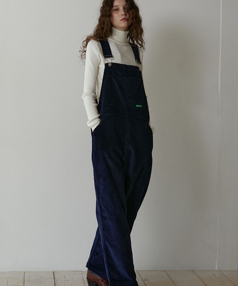 Corduroy Overall pants (Navy)