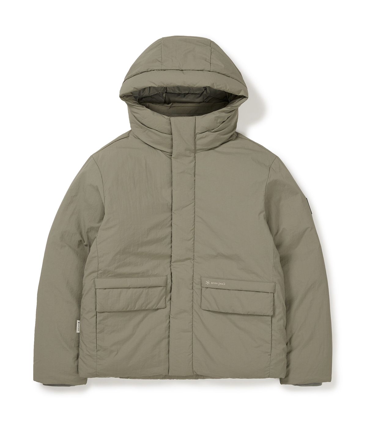 스노우피크 어패럴(SNOWPEAK APPAREL) 시티캠퍼 후드 헤비 다운 자켓 (S24WMGDJ10) Khaki Gray