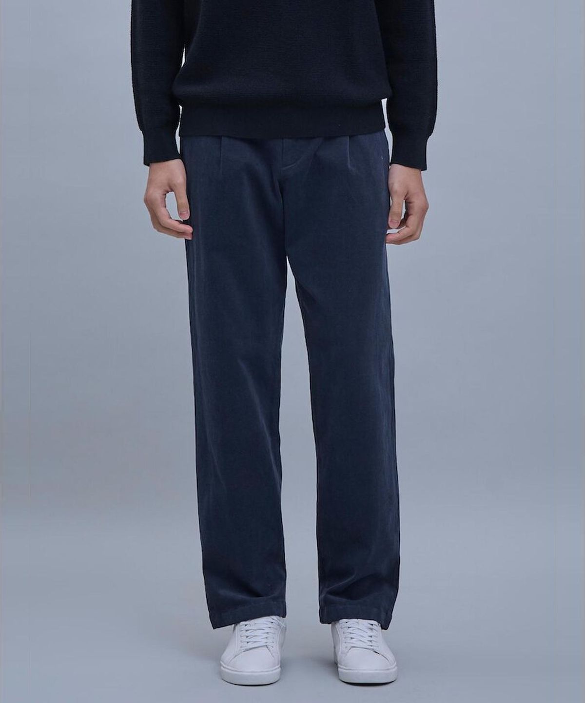 시프트지(SHIFT.G) Semi Wide Brushed Cotton Pants  Ash