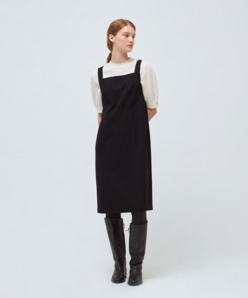 ●depound● Layered sleeveless dress black DP249OOP003MBBS MUSINSA | DEPOUND Layered Sleeveless Dress [Black]