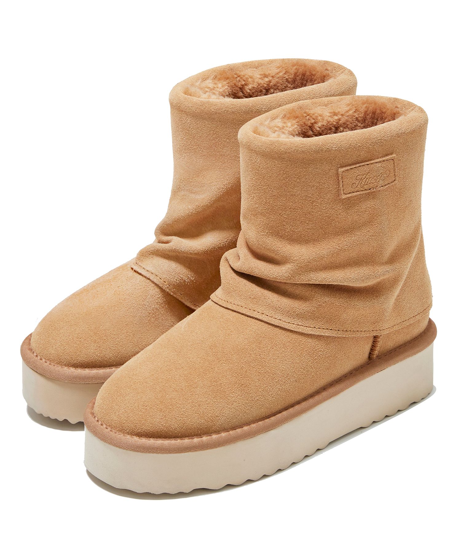 さらに100円引き◆KIRSH◆SUEDE FLAT FORM BOOTS MUSINSA | KIRSH Suede Platform Boots [Camel]