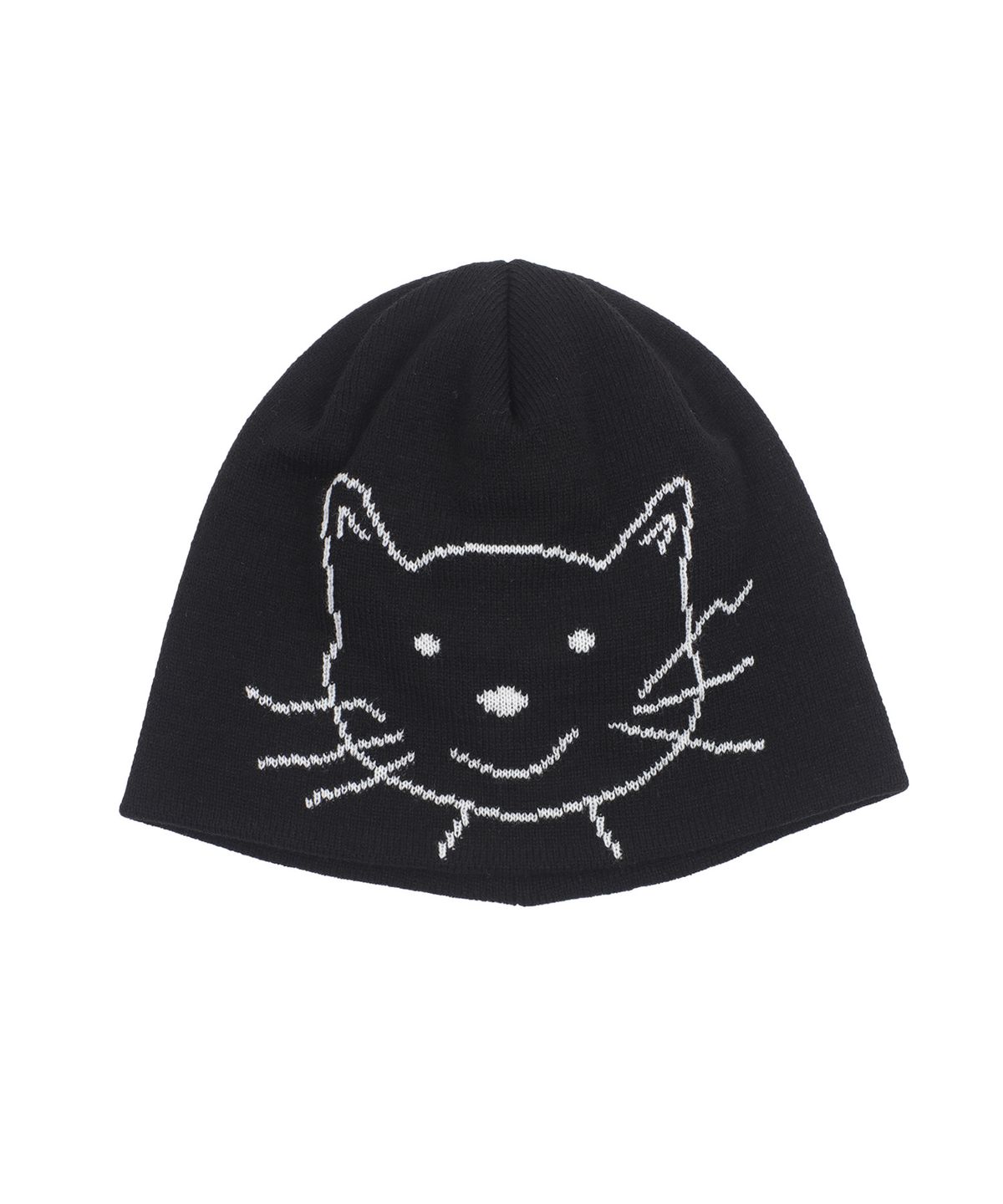 어라이트앵글(ARIGHTANGLE) CAT FACE BEANIE (BLACK)