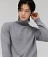 남성 에센셜 터틀넥 스웨터-그레이