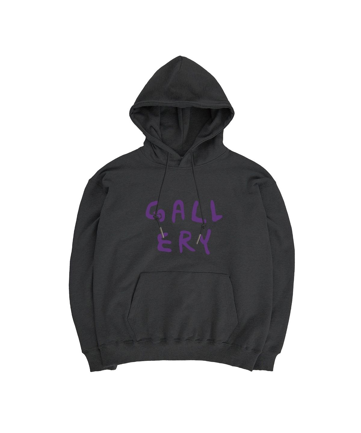 1011갤러리(1011 GALLERY) Gallery Logo Hoodie - Charcoal Grey