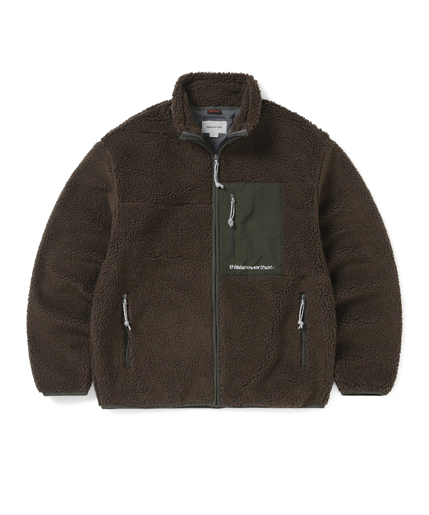 MUSINSA公式 | thisisneverthat SP Sherpa Fleece Jacket Brown
