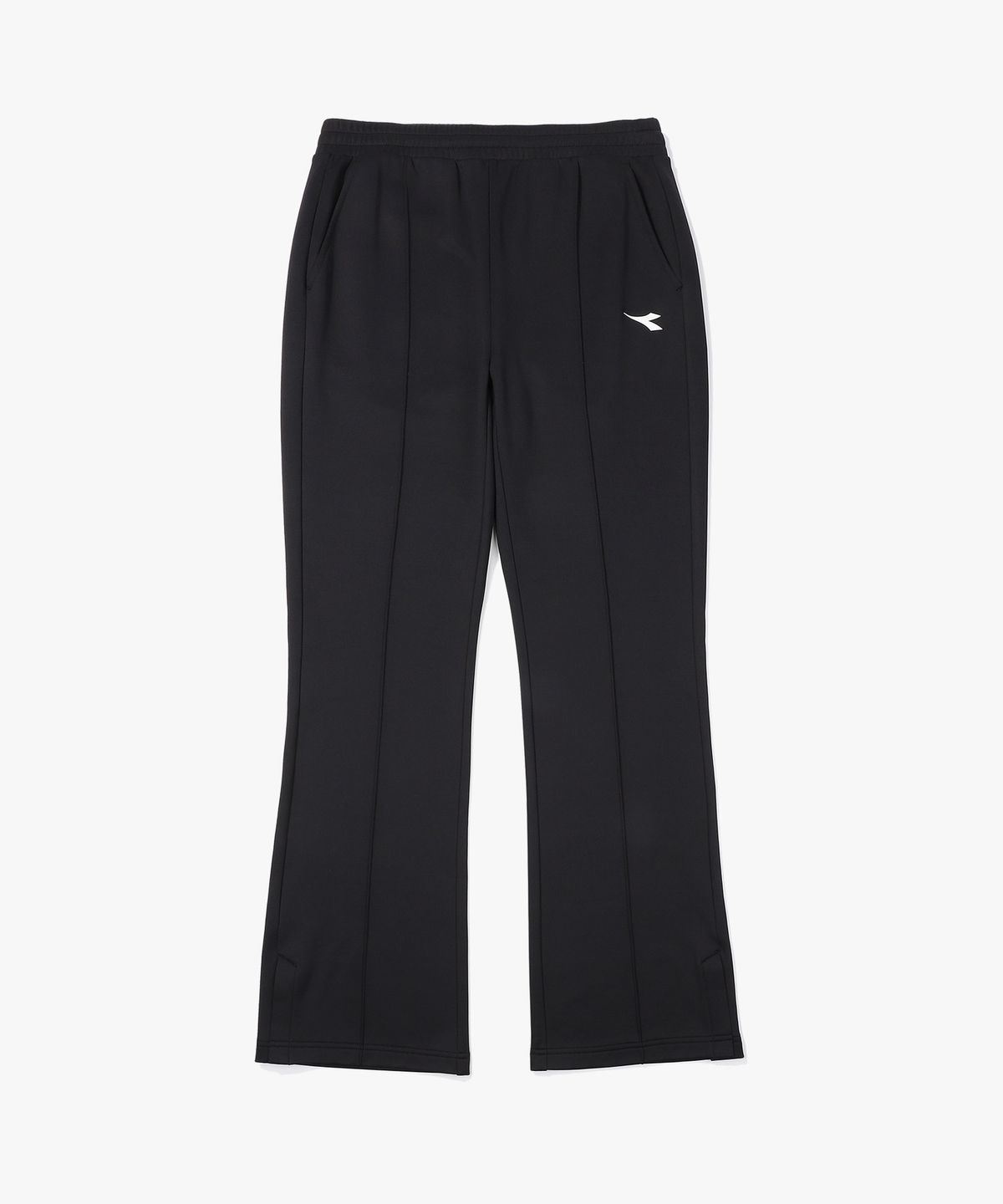 디아도라(diadora) 테니크 웜업 부츠컷 팬츠 우먼 BLACK