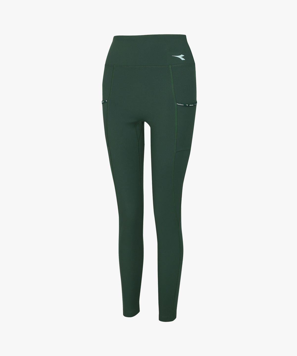 디아도라(diadora) 듀얼 포켓 기모 레깅스 우먼 GREEN