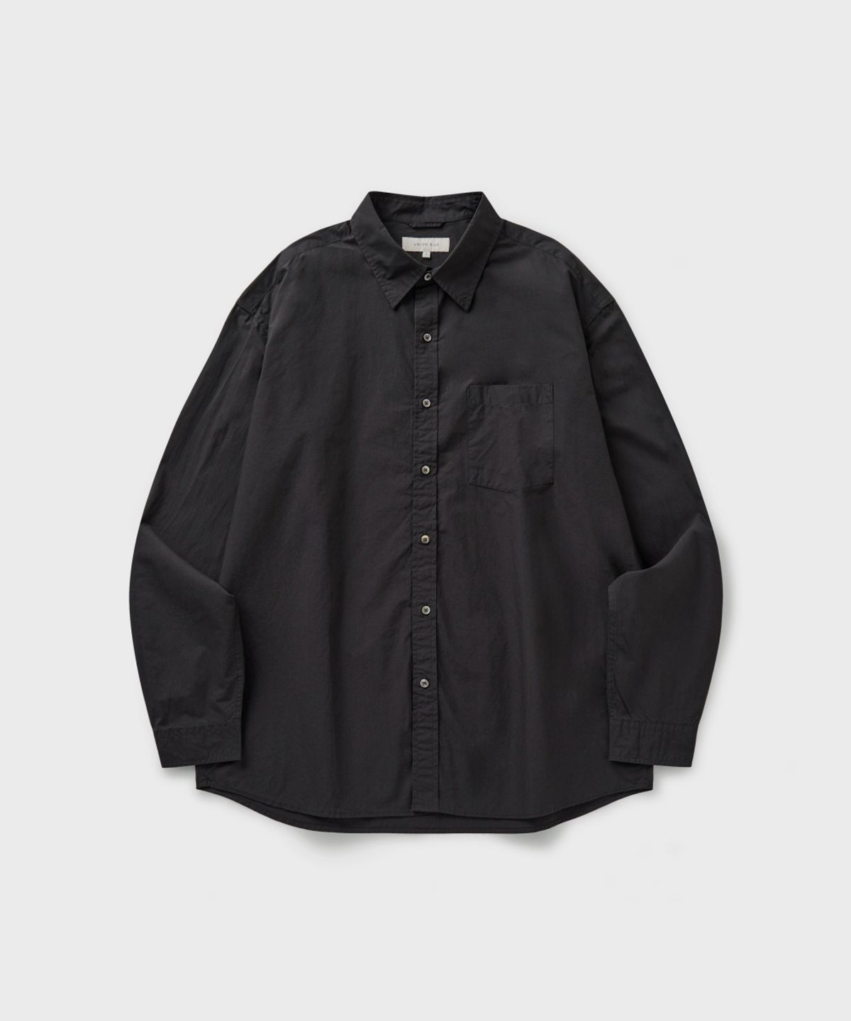 유니온블루(UNION BLUE) EDITOR SHIRT [WASHED BLACK]