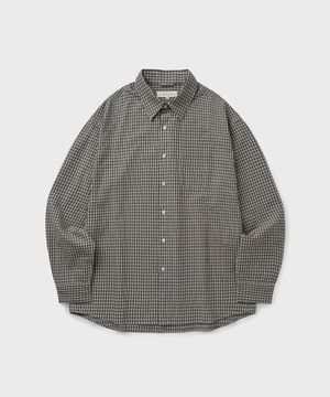 LAUNDRY SMALL CHECK SHIRT [BLACK]