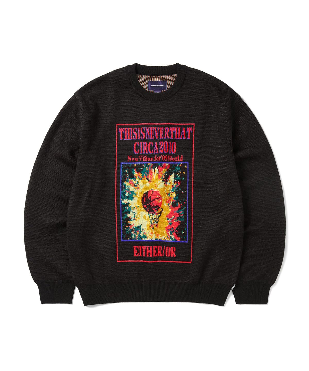 디스이즈네버댓(THISISNEVERTHAT) Basketball Hoop Knit Sweater Black