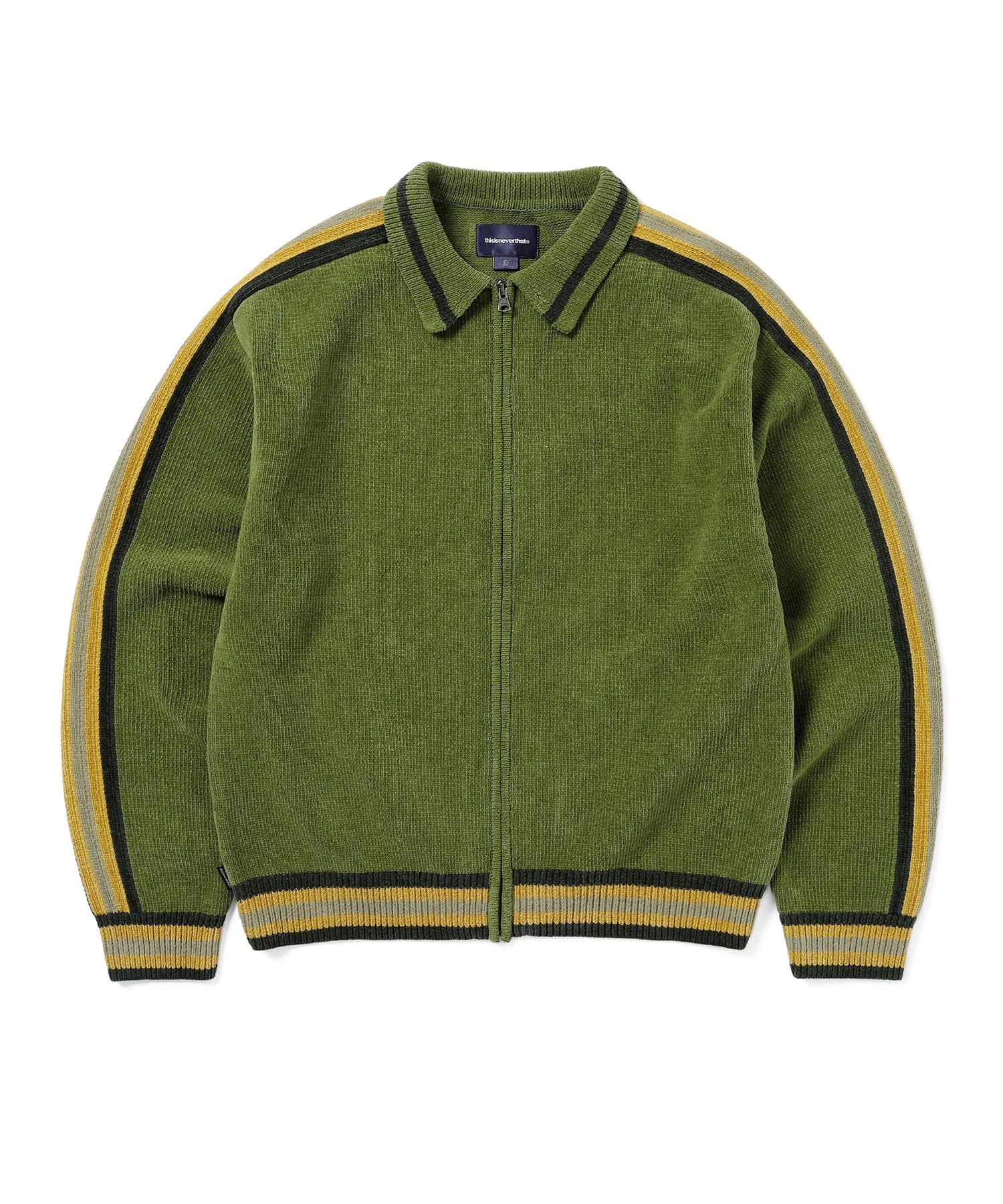 thisisneverthat チェーンパターン カーディガン Washed Full Zip Cardigan – thisisneverthat® JP