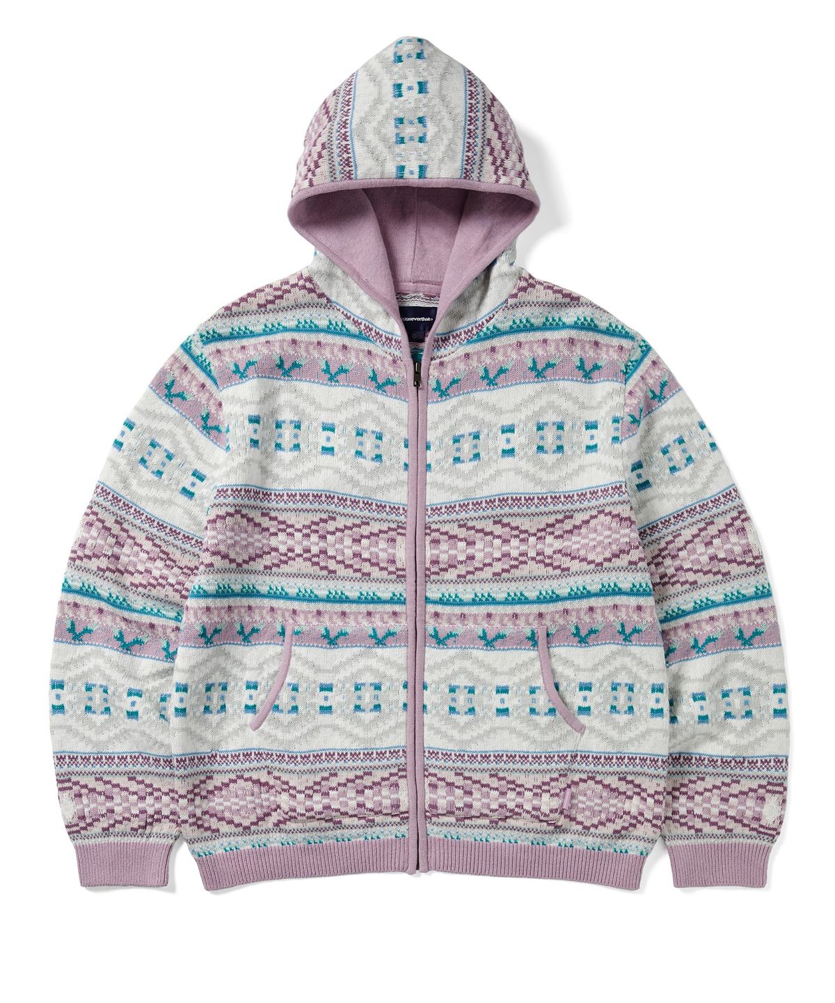 디스이즈네버댓(THISISNEVERTHAT) Hooded Zip Up Sweater Pink