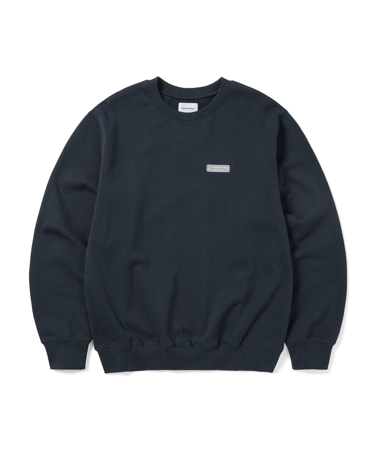디스이즈네버댓(THISISNEVERTHAT) Script Label Crewneck Navy