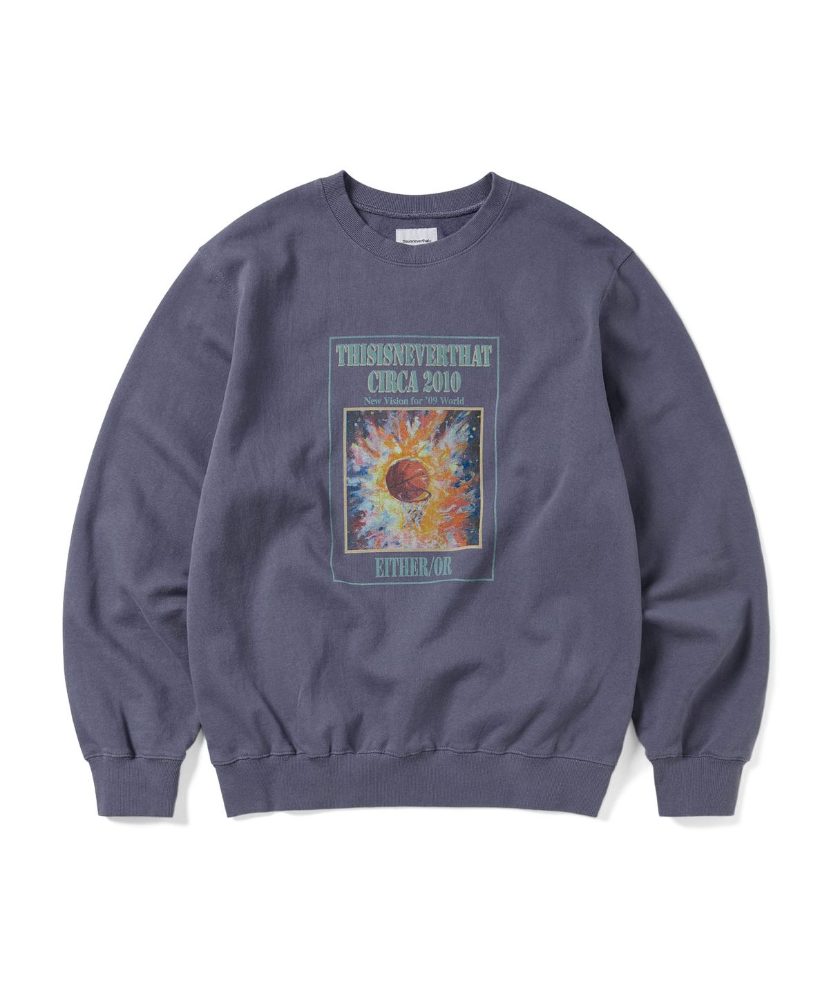 디스이즈네버댓(THISISNEVERTHAT) Basketball Hoop Crewneck Violet