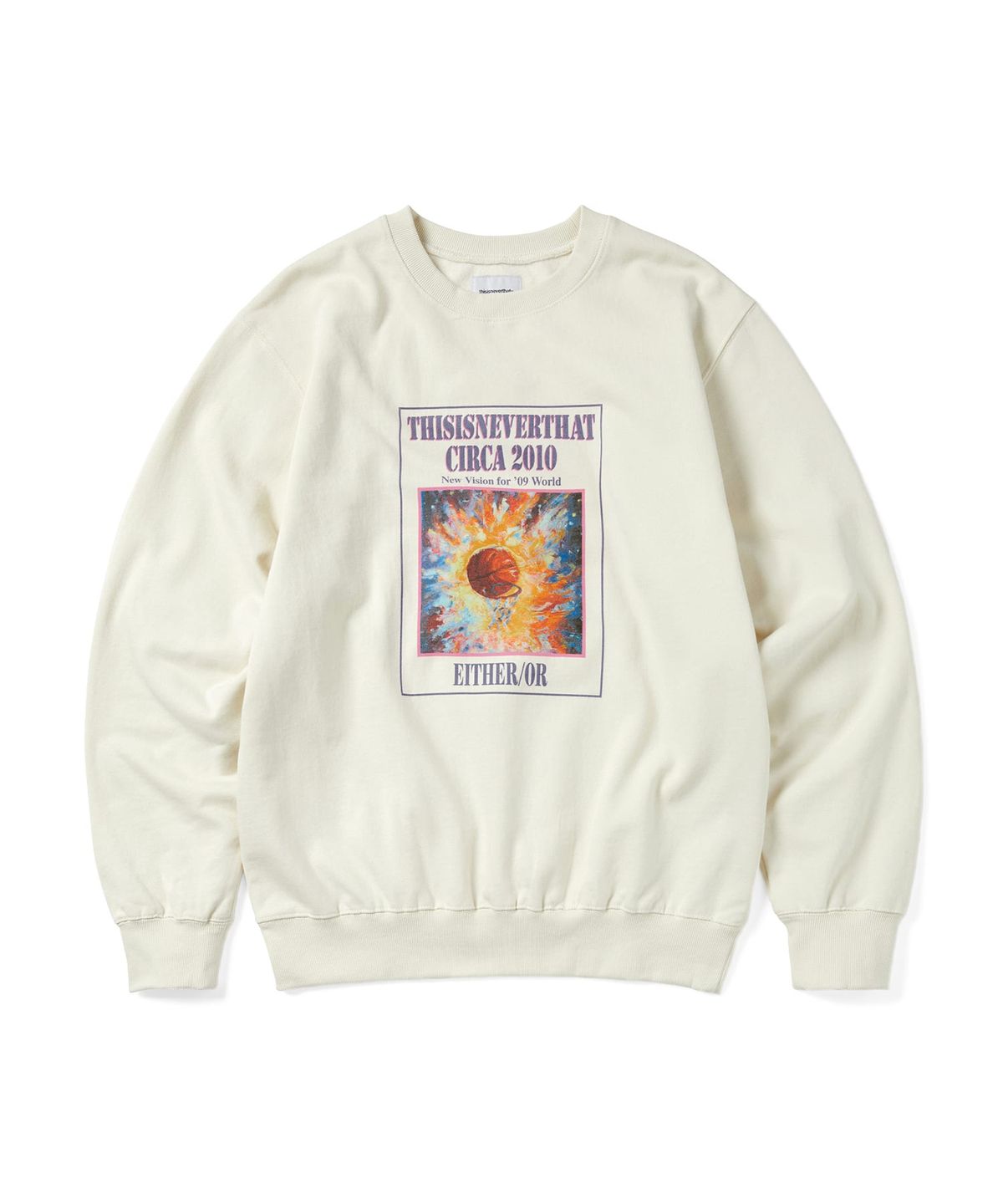 디스이즈네버댓(THISISNEVERTHAT) Basketball Hoop Crewneck Natural