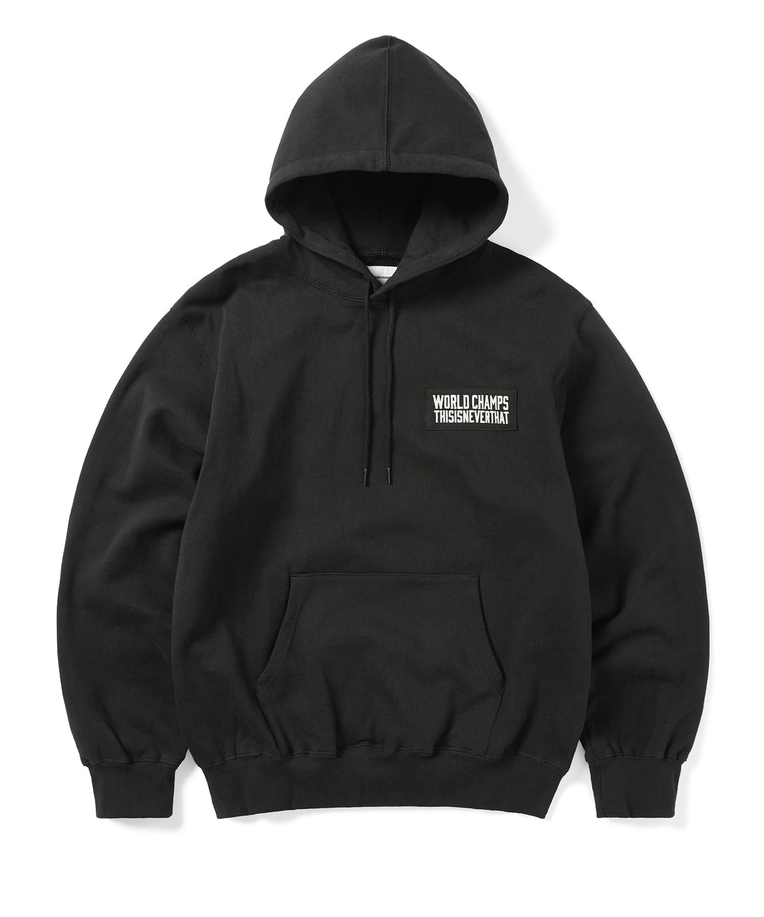 さらに100円引き◆thisisneverthat◆Scrap Applique Hoodie MUSINSA | thisisneverthat® Scrap Applique Hoodie Black