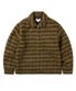 Brushed Wool Check Jacket Dark Brown