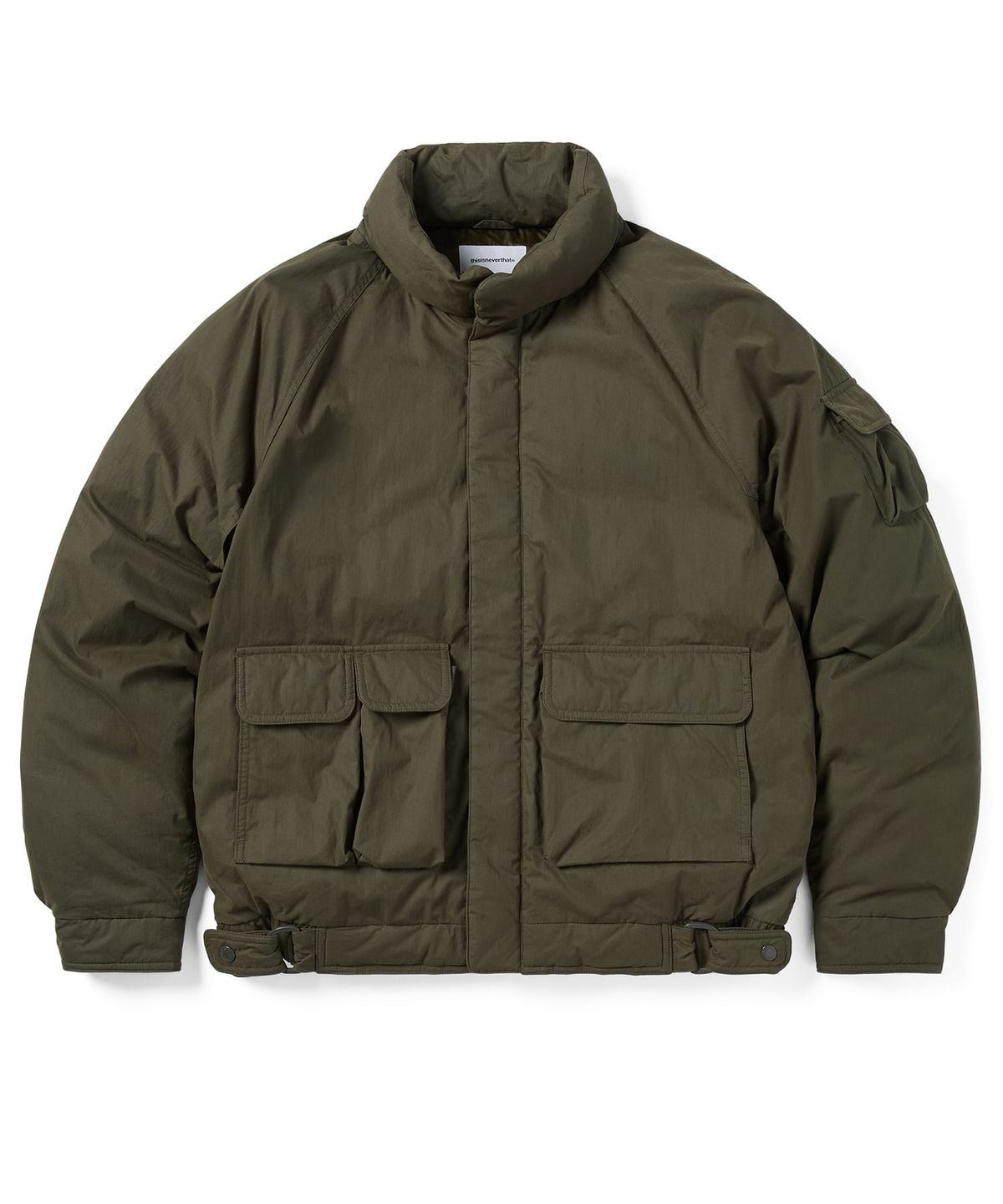 디스이즈네버댓(THISISNEVERTHAT) Multi Pocket Down Jacket Olive Brown