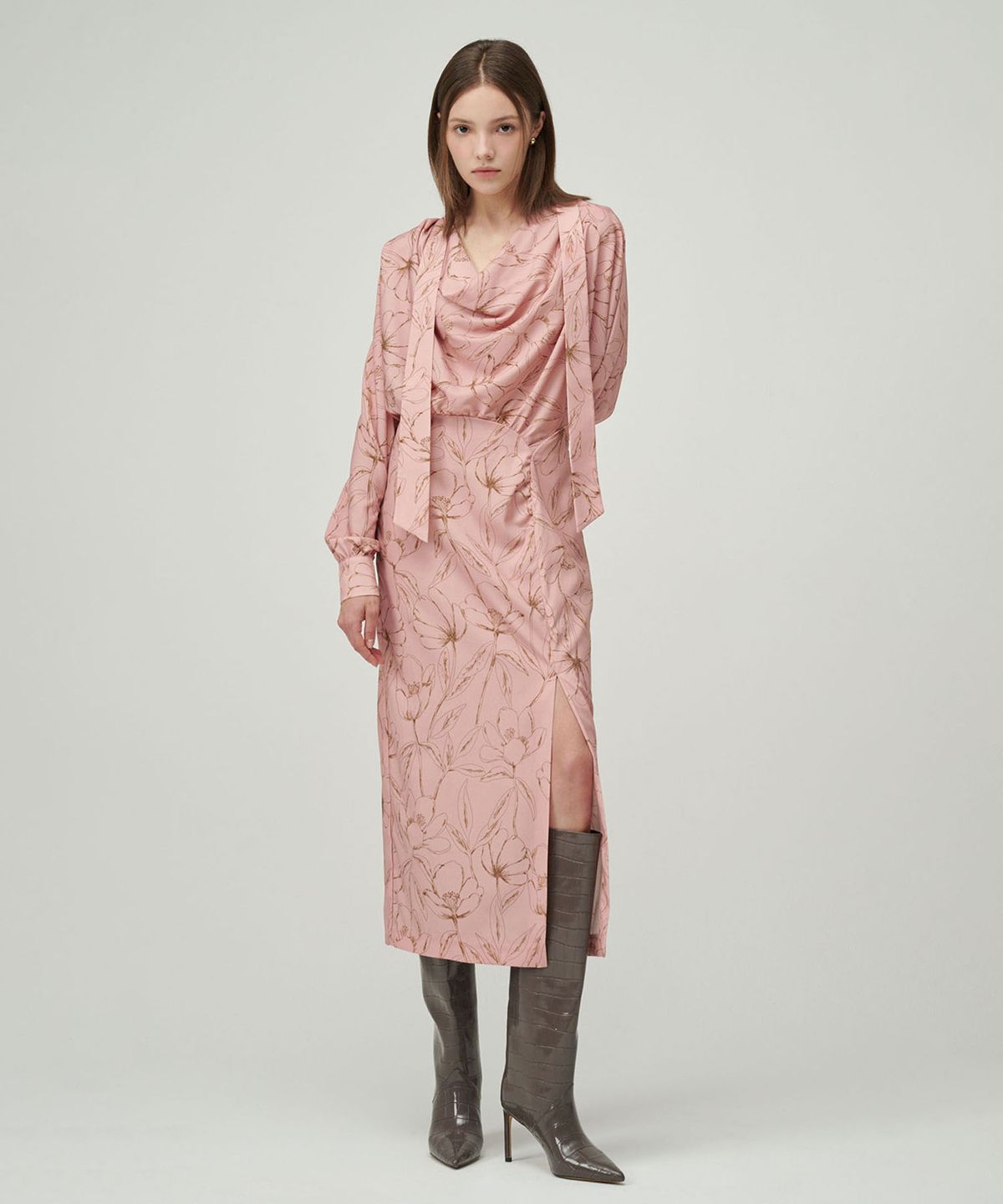 세컨드 아르무아(02ARMOIRE) Abigail Dress _ Pink