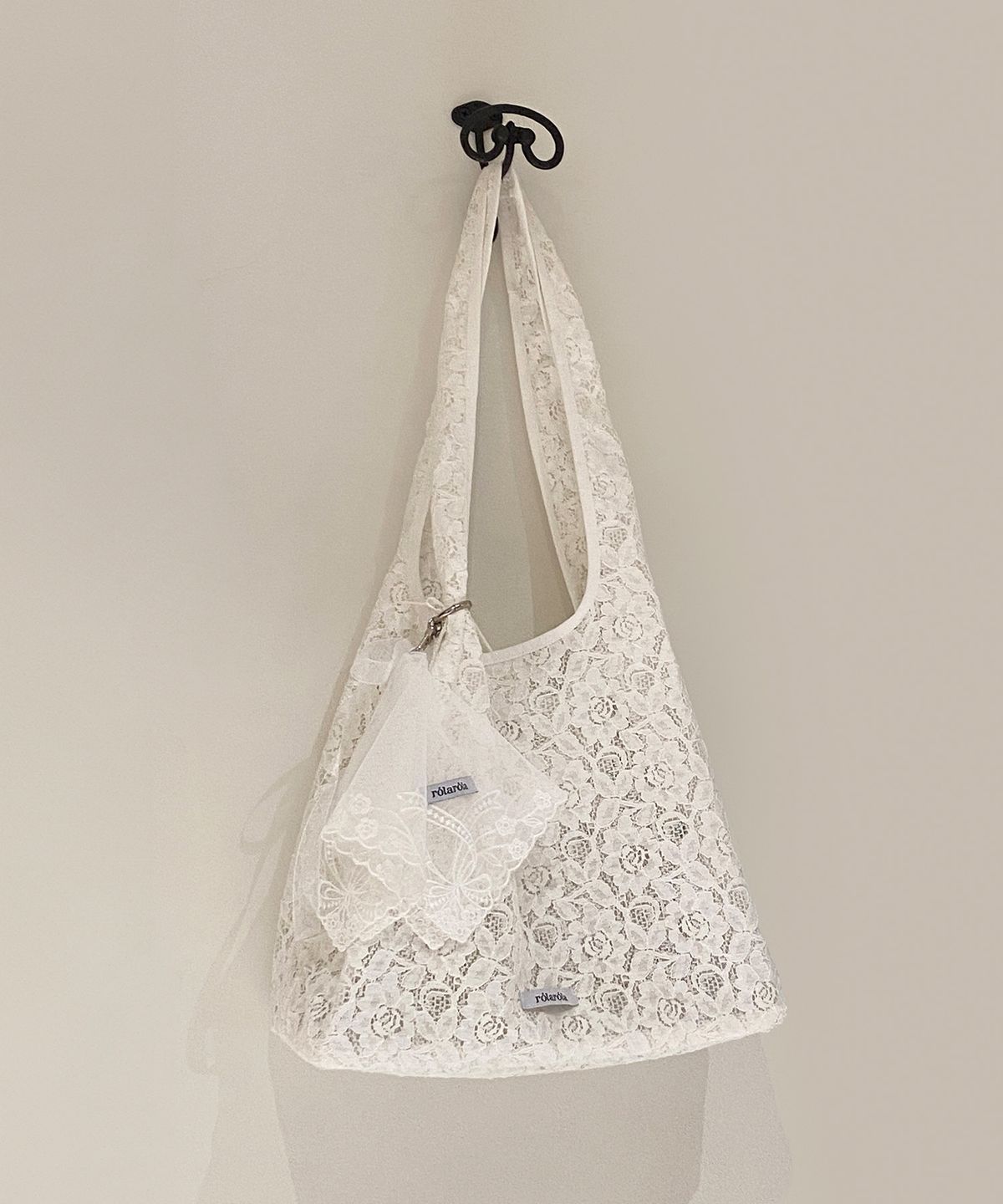 로라로라(ROLAROLA) LACE BAG WHITE