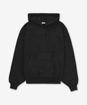 빅 EKD 코튼 후드 - 블랙 / 8098214