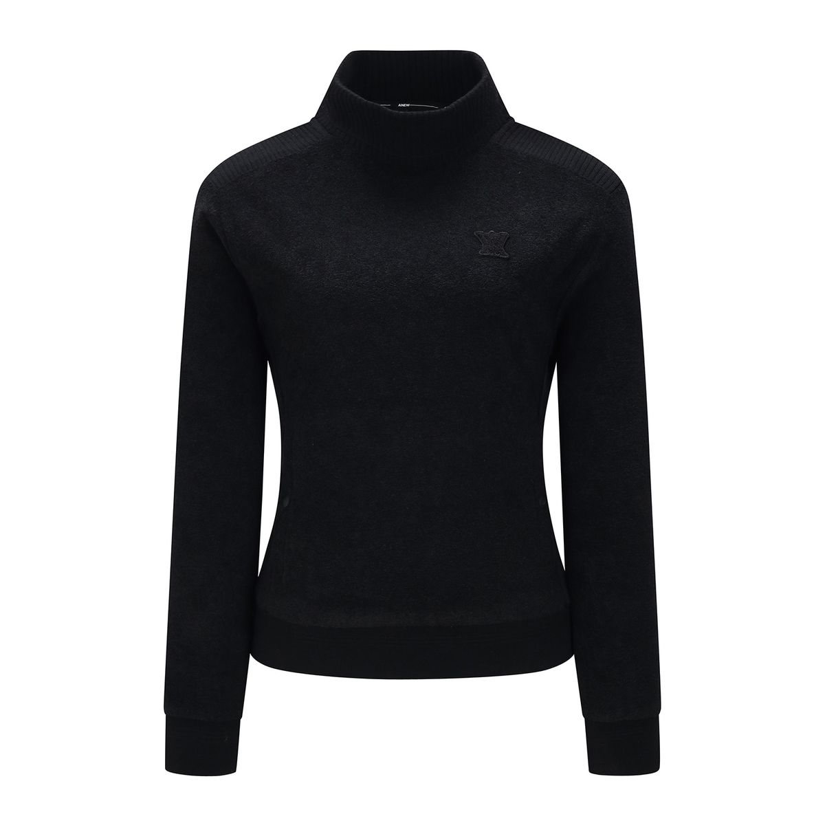 어뉴골프(ANEW GOLF) W BOUCLE HALF NECK L/TS_BK