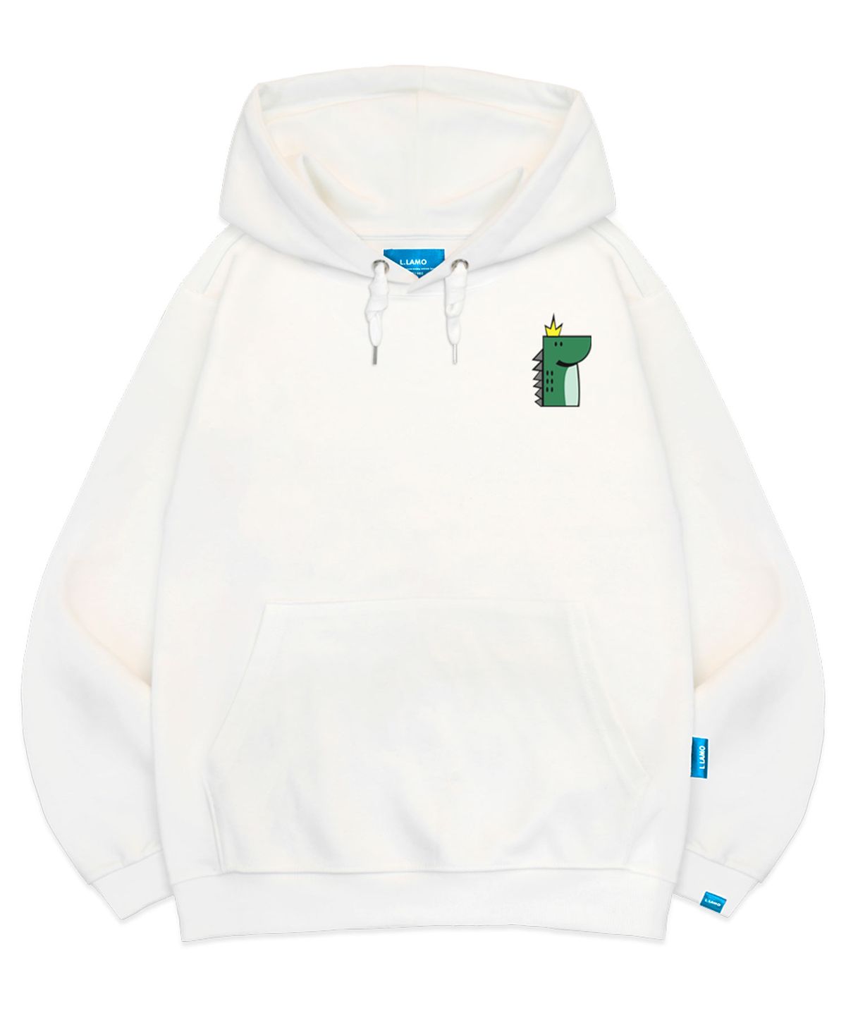 엘라모(LLAMO) 기모H 공룡 후드티 남녀공용 빅사이즈 M~4XL