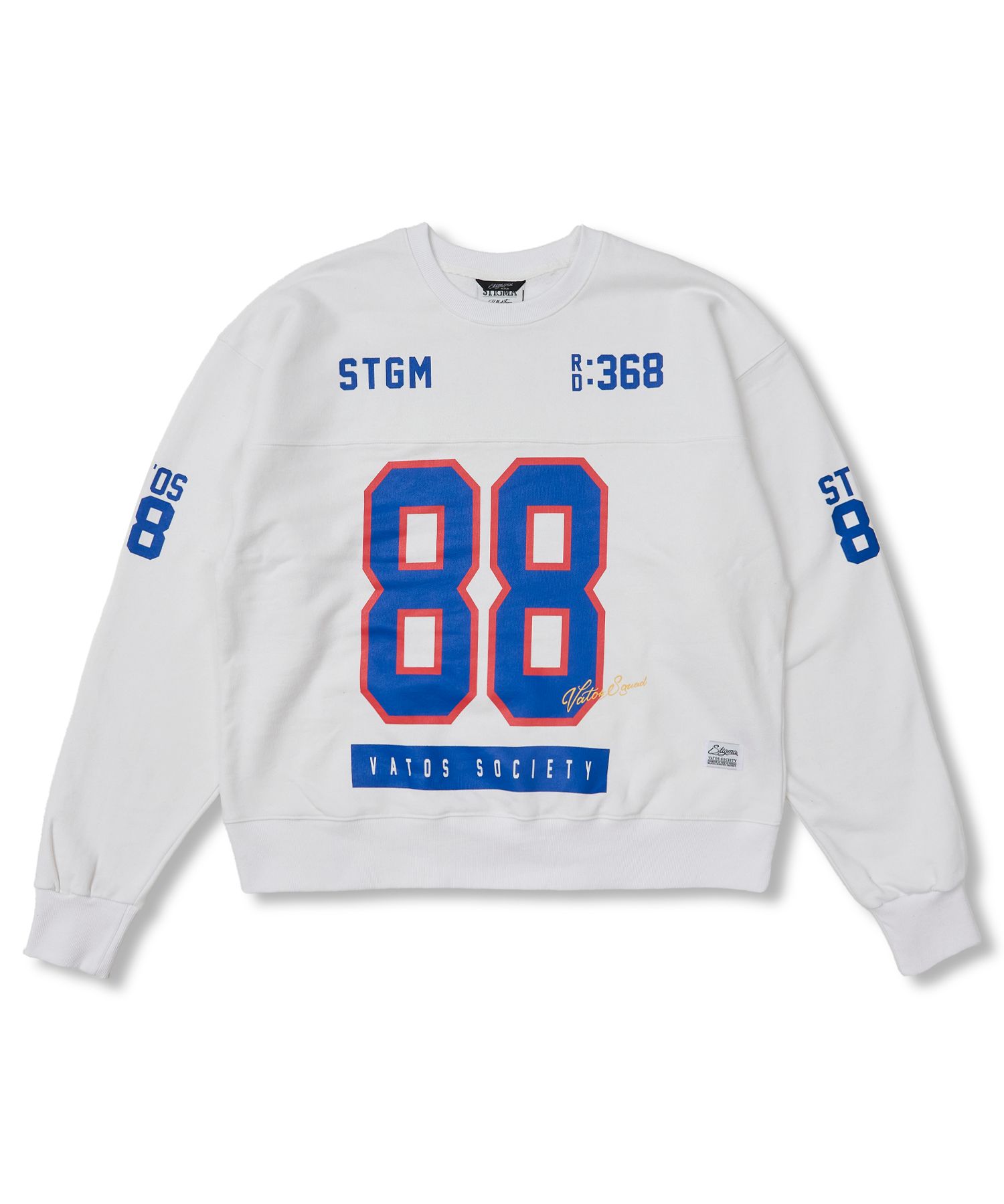 [ STIGMA ]★24FW★韓国人気★88 Football Oversized Crewneck MUSINSA公式 | STIGMA 88 Football Oversized Crewneck White