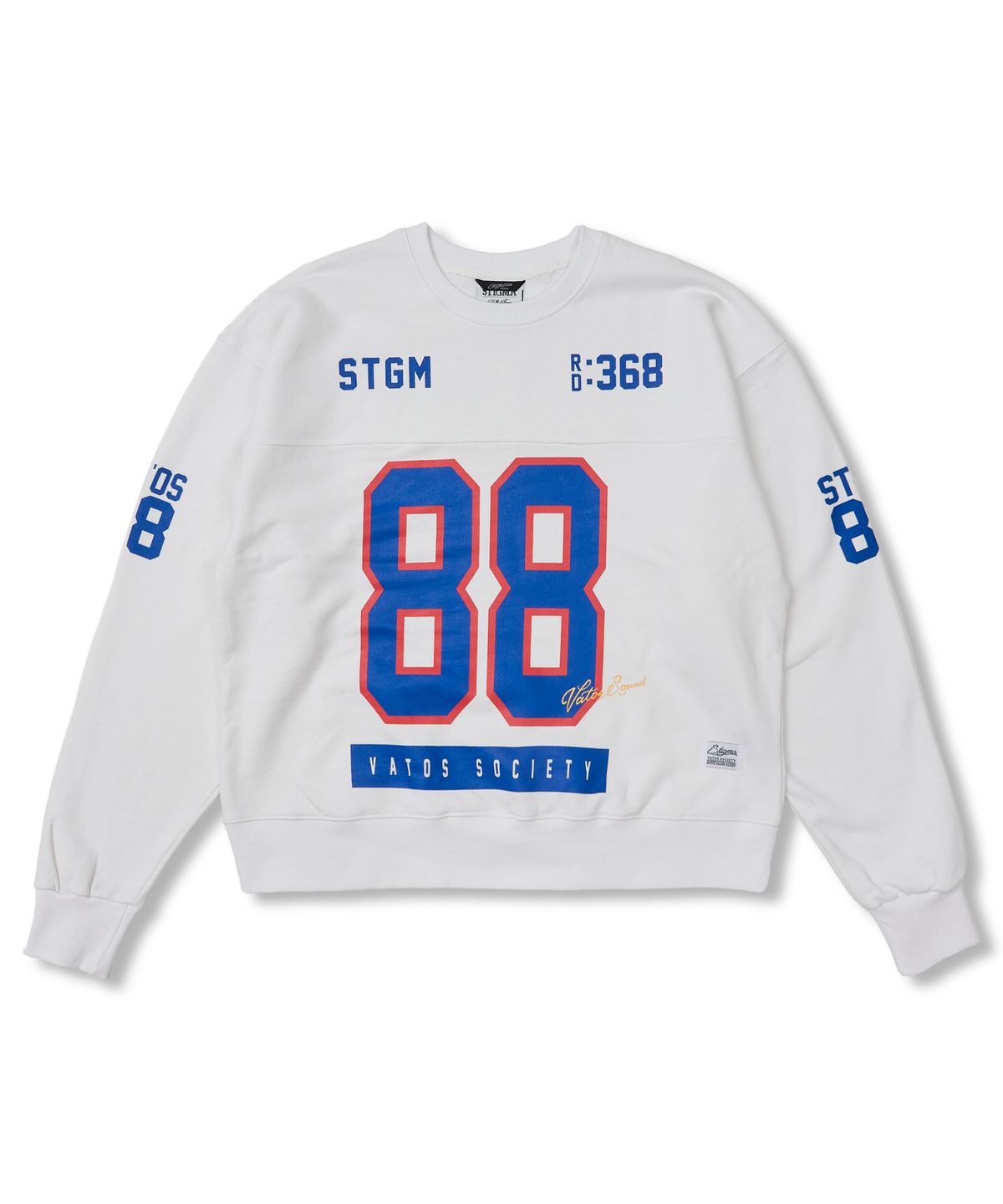 스티그마(STIGMA) 88 Football Oversized Crewneck White