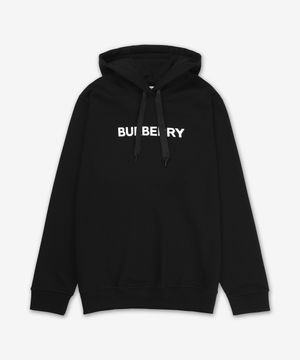 로고 프린트 후드 - 블랙 / 8096363