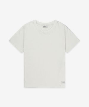 로고 패치 반소매 티셔츠 - 내추럴 / 810277Y37RY9502