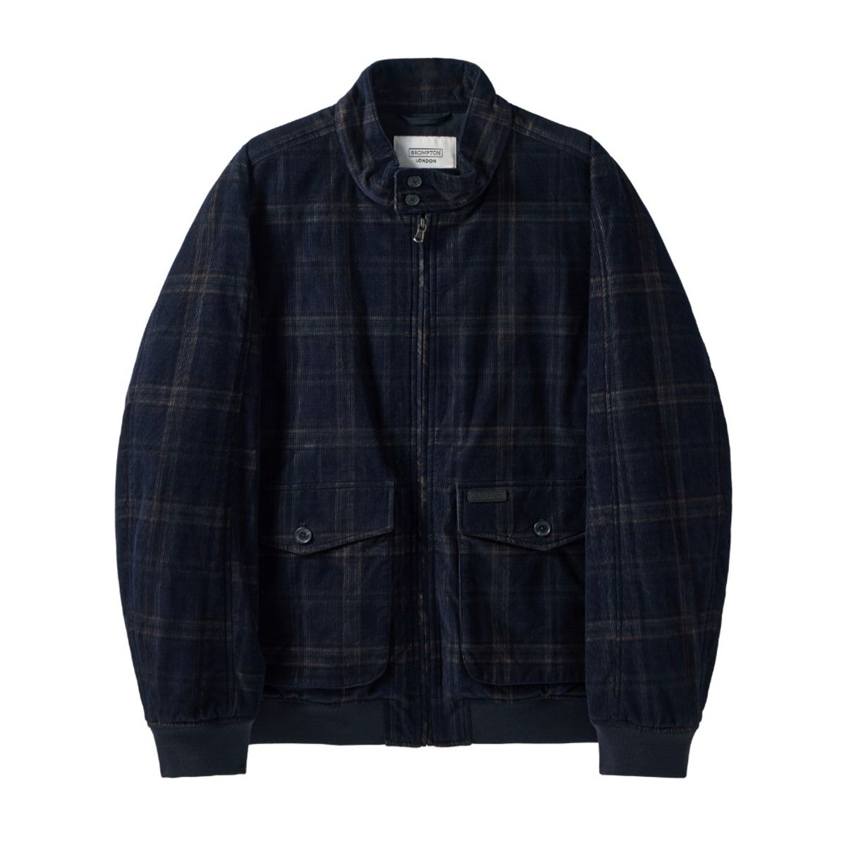 브롬톤 런던(BROMPTON LONDON) CODUROY HARRINGTON JUMPER - D/NAVY (P244UPD404)